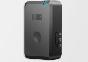 Ansicht auf einen Bluetooth Empfänger und Sender in schwarzer Farbe